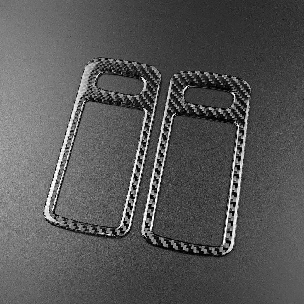 2pcs Set Carbon Fiber Interior Door Handle Trim Overlay For Ford Mustang 2010-2014 - carbonaddons Carbon Fiber Parts, Accessories, Upgrades, Mods