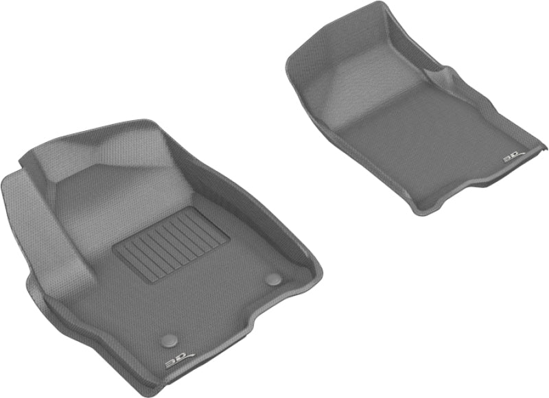 3D MAXpider 2019-2020 GMC/Chevrolet Sierra 1500/Silverado 1500 Kagu 1st Row Floormat - Gray-SR1 Performance