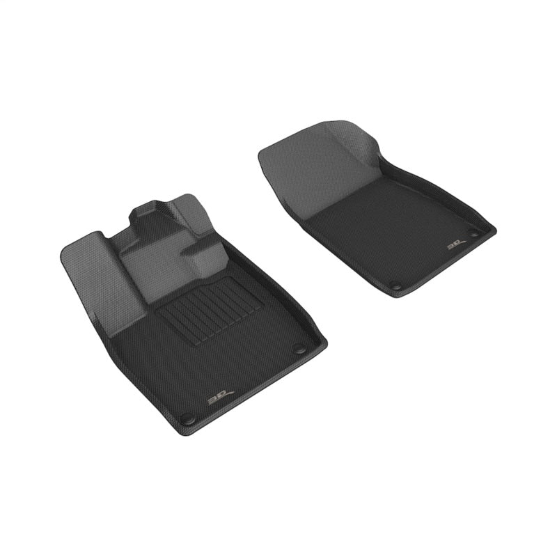 3D MAXpider 22-24 Audi Q4 E-TRON / 22-24 Audi Q4 E-TRON Sportba Kagu 1st Row Floormats - Black-SR1 Performance