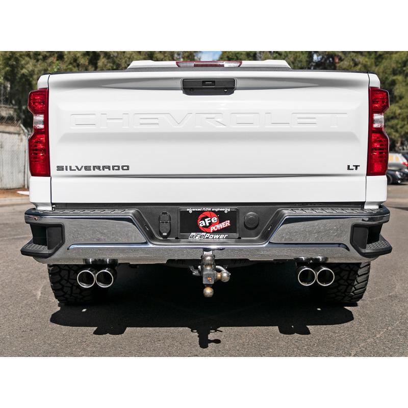 aFe Vulcan Series 3in-2-1/2in 304 SS Cat-Back 2019 GM Silverado 1500 V8-5.3L w/ Polished Tips-SR1 Performance