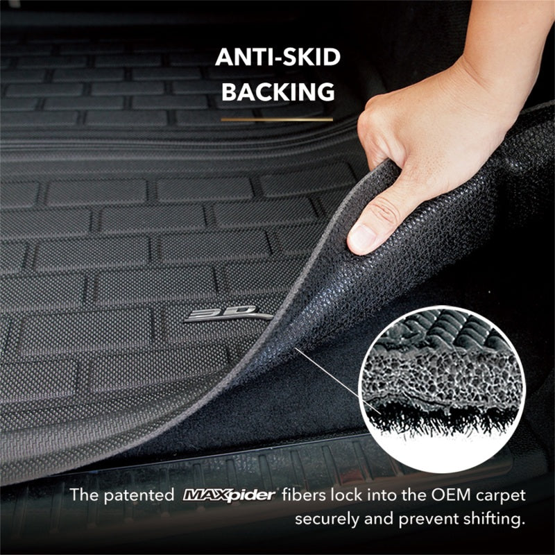 3D MAXpider 2016-2019 Mini Clubman Kagu Cargo Liner - Black-SR1 Performance