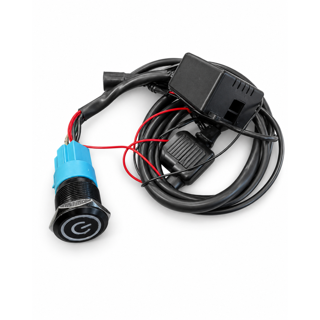 Switch between quiet cruising aggressive exhaust sound push 303512BLK