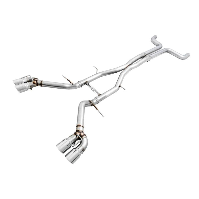 AWE Tuning 16-19 Chevy Camaro SS Non-Res Cat-Back Exhaust - Track Edition (Quad Chrome Silver Tips)