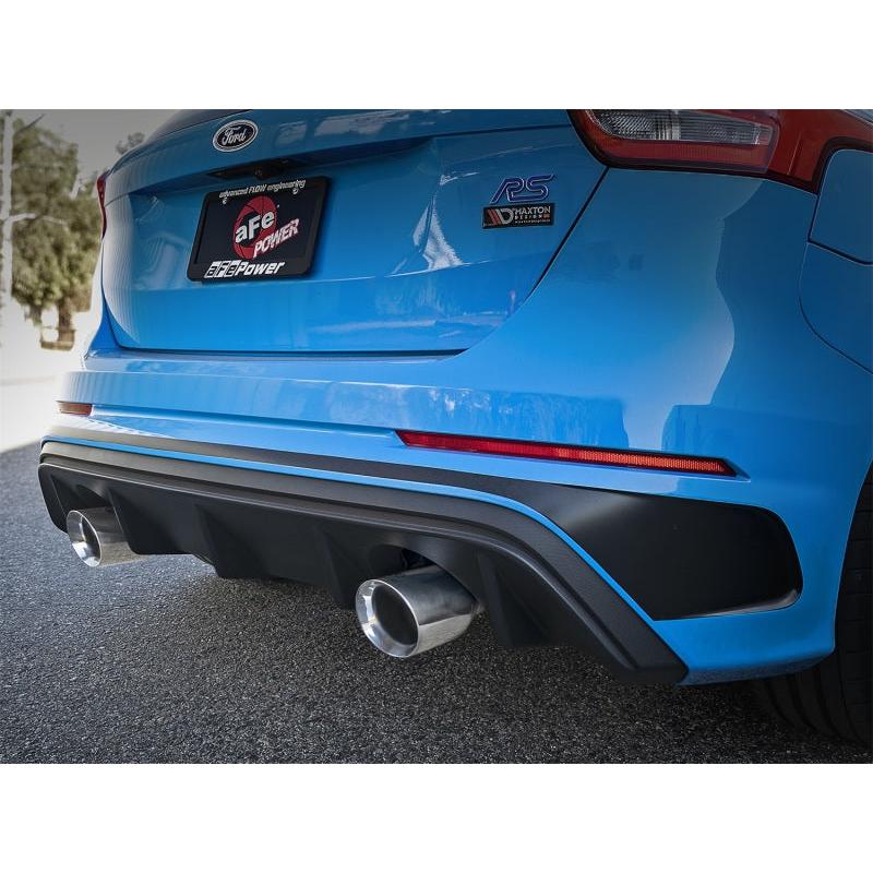 aFe Takeda 3in 304 SS Axle-Back Exhaust System w/ Polished Tip 16-18 Ford Focus RS 2.3L (t)-SR1 Performance