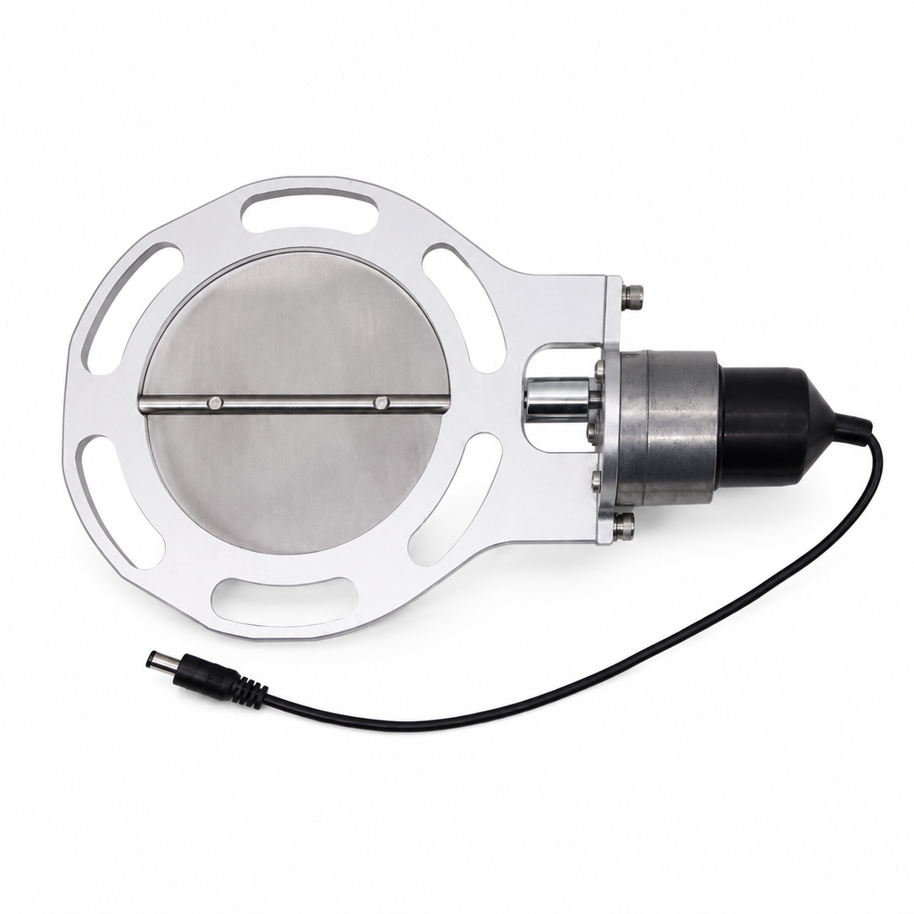 Two large 102 mm stainless valves provide maximum flow