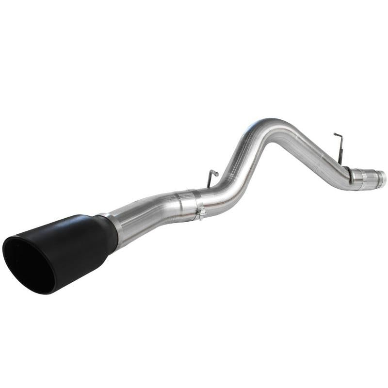 aFe MACHForce XP Exhaust 5in DPF-Back SS 11-13 GM Diesel Trucks V8-6.6L (td) (LML) (Blk Tip)-SR1 Performance