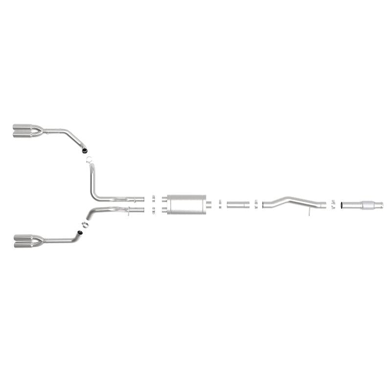 aFe Vulcan Series 4-3in 304SS Exhaust Cat-Back w/ Pol Tips 2019 GM Silverado/Sierra 1500 V8-6.2L-SR1 Performance