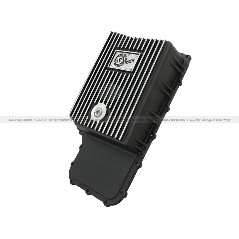 aFe Power Transmission Pan Black Machined 11-14 Ford 6R140 Trucks V8 6.7L (td)-SR1 Performance