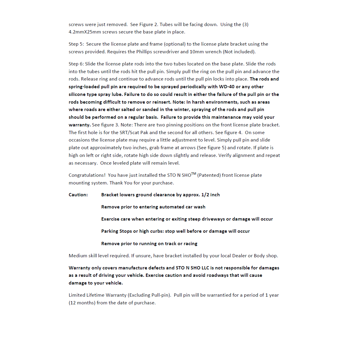 15-23 Dodge Challenger License Plate Frame Bracket-SR1 Performance