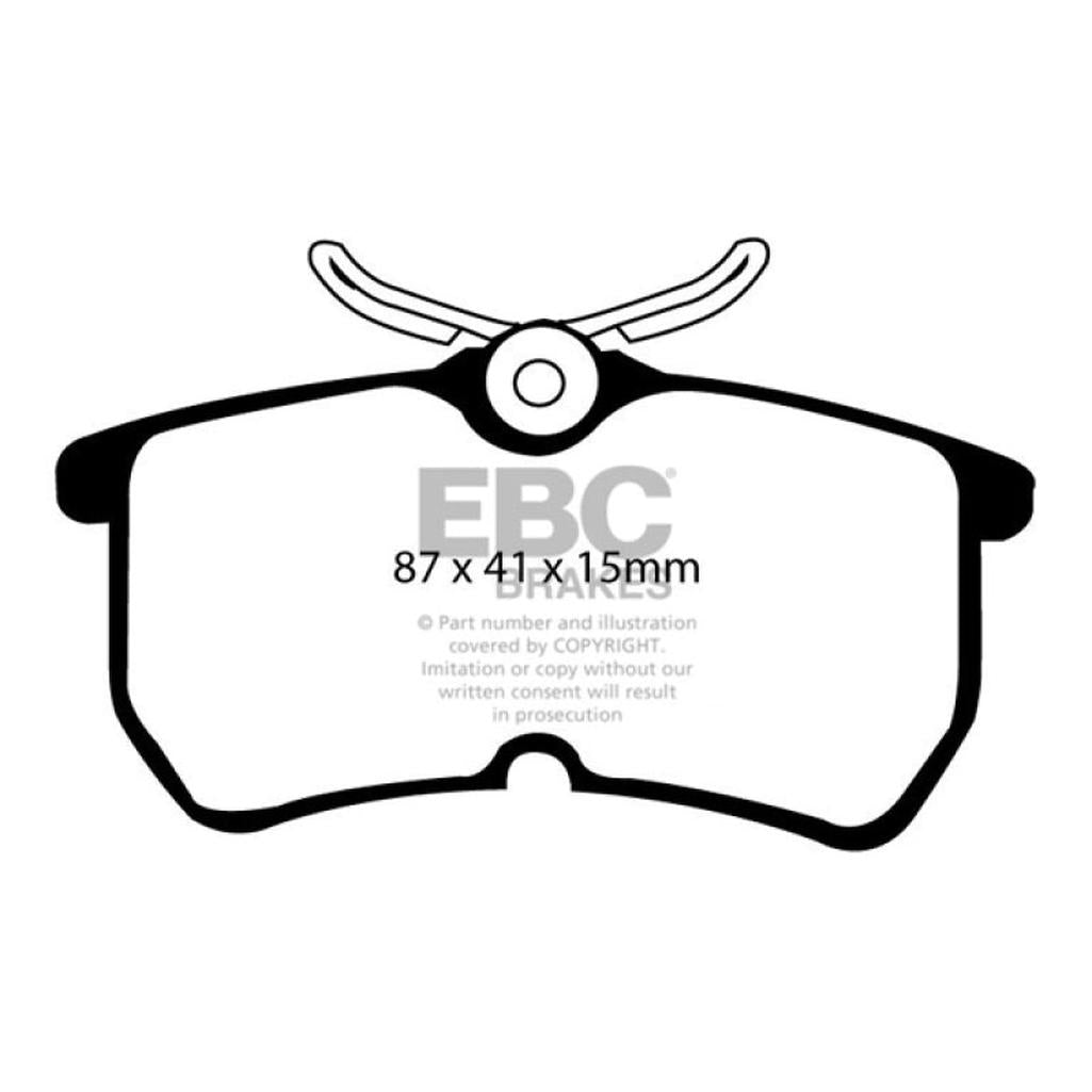 EBC Bluestuff B Super/Street and Trackday Rear Brake Pads for Ford Fiesta and Focus - Part DP51218B