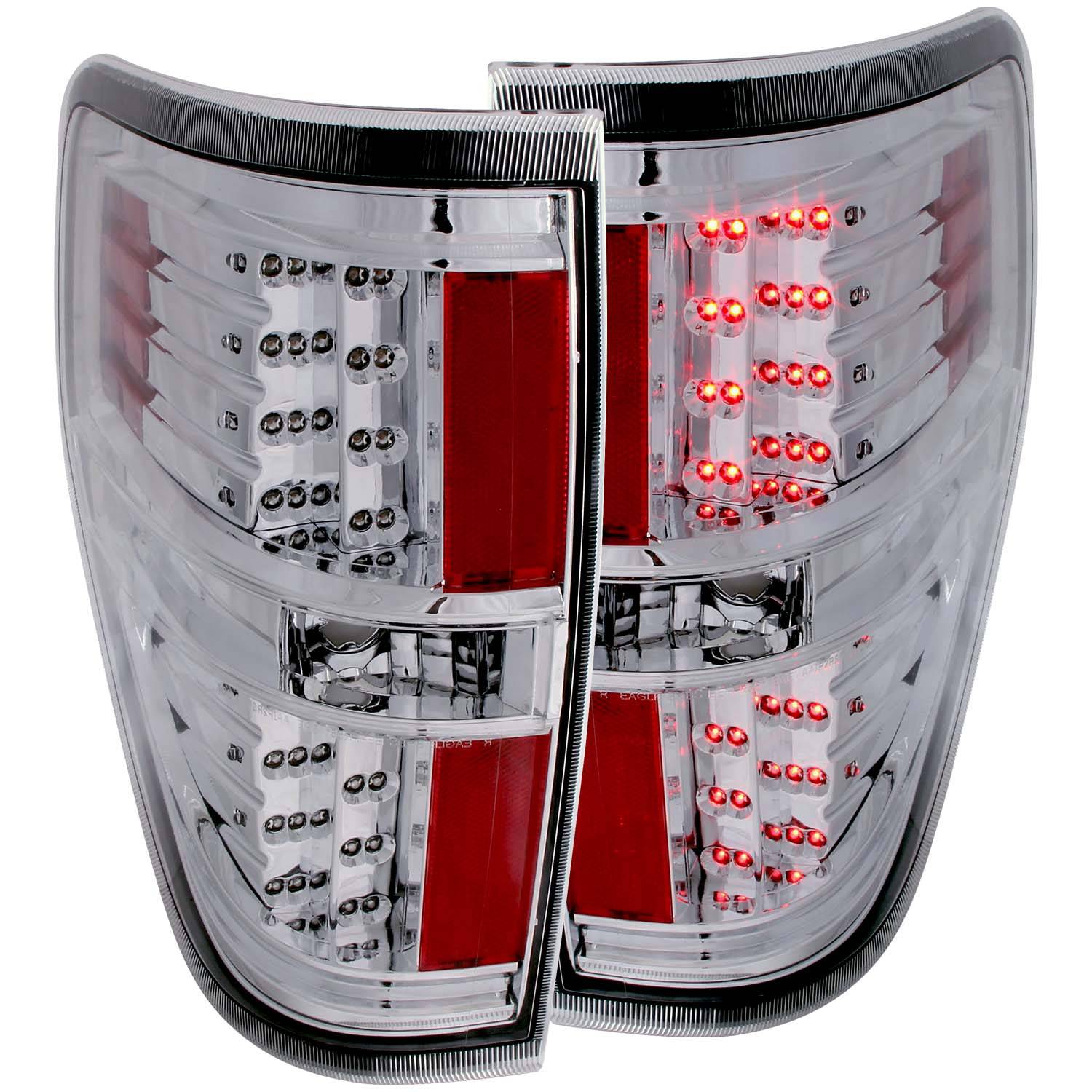 FORD F-150 09-14 LED TAIL LIGHTS CHROME