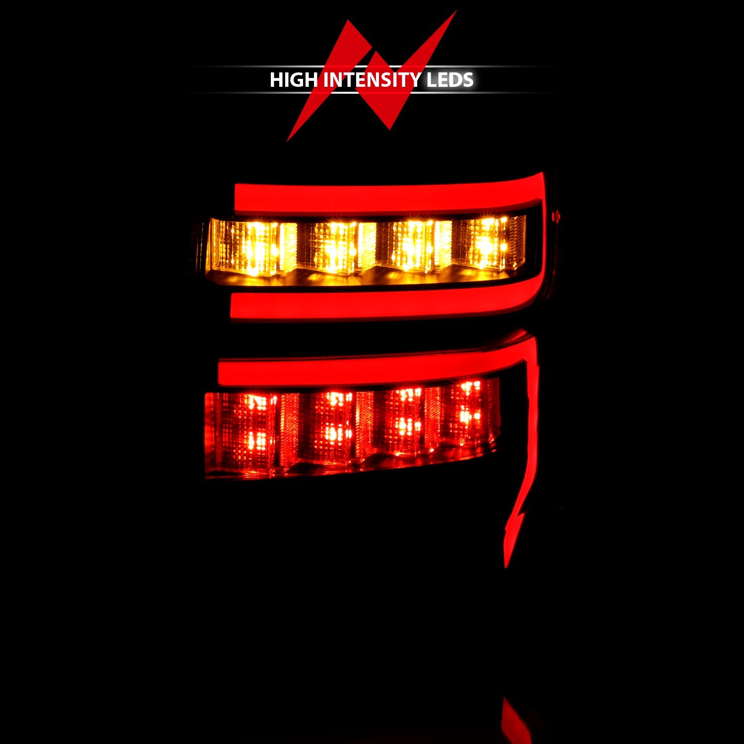 TOYOTA 4RUNNER 14-23 LED BAR STYLE TAIL LIGHTS BLACK SMOKE LENS W/ SEQUENTIAL SIGNAL