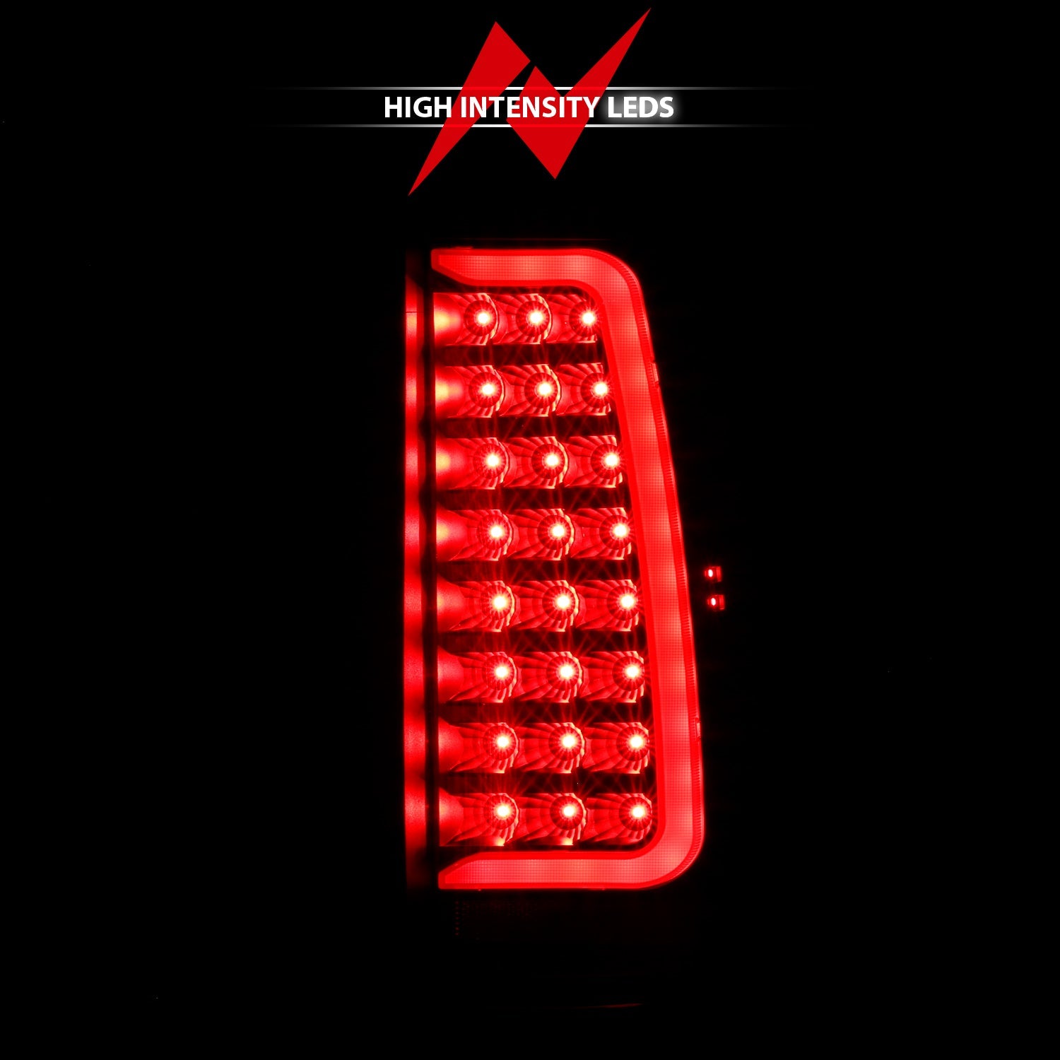 CHEVY TAHOE/SUBURBAN 07-14 / GMC YUKON/YUKON XL 07-14 LED C BAR STYLE TAIL LIGHTS BLACK CLEAR LENS