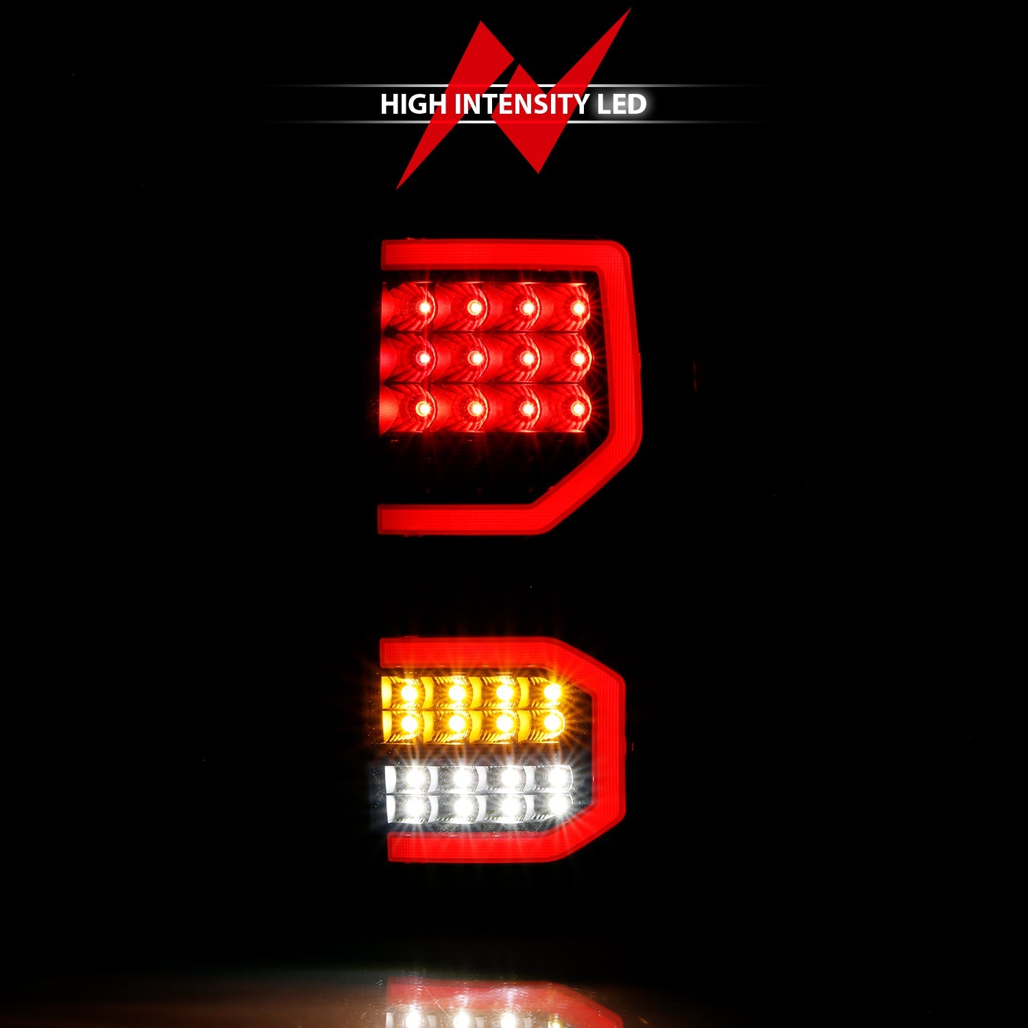 TOYOTA TUNDRA 07-13 LED TAIL LIGHTS PLANK STYLE BLACK SMOKE LENS
