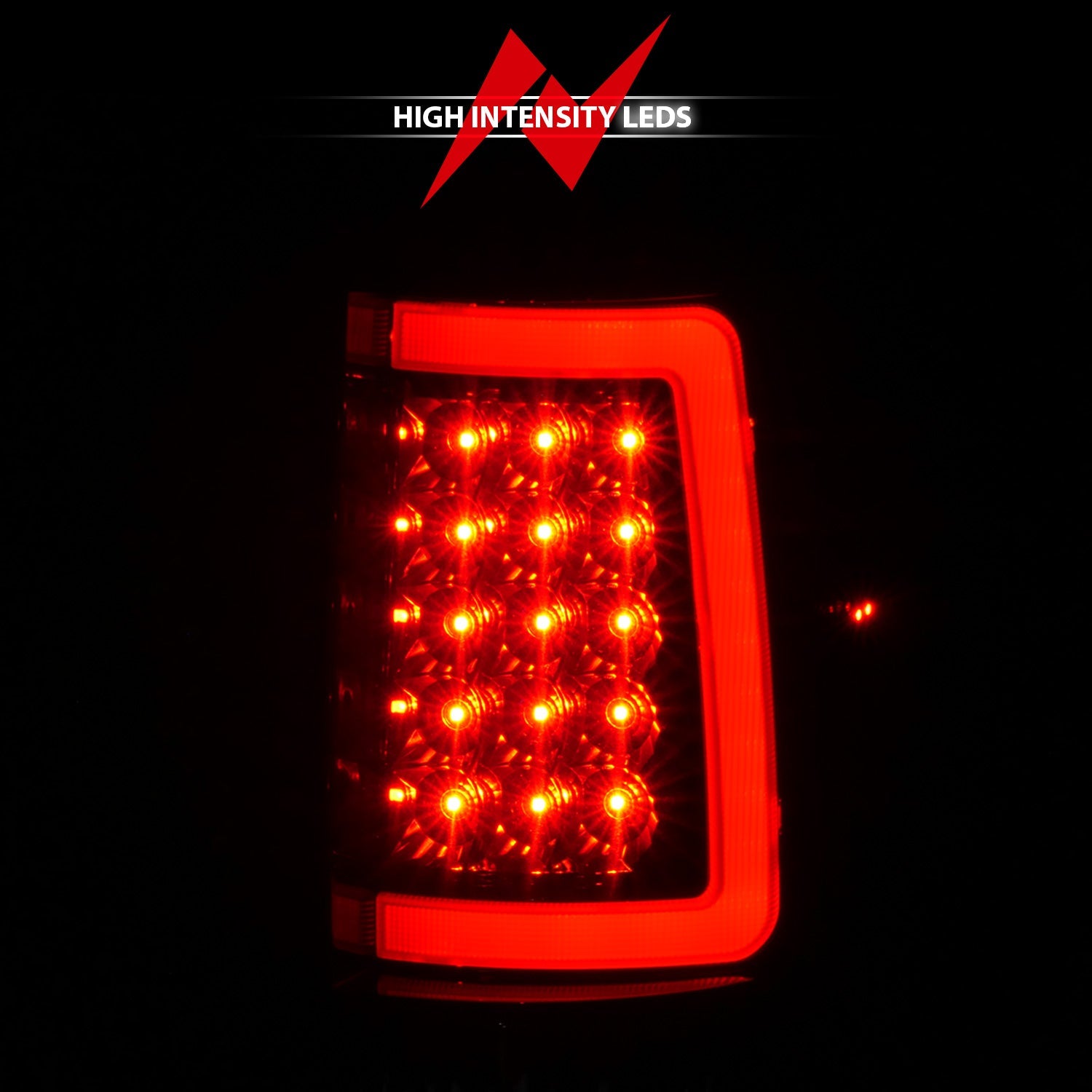 FORD F-150 04-08 FULL LED C BAR TAIL LIGHTS BLACK SMOKE LENS