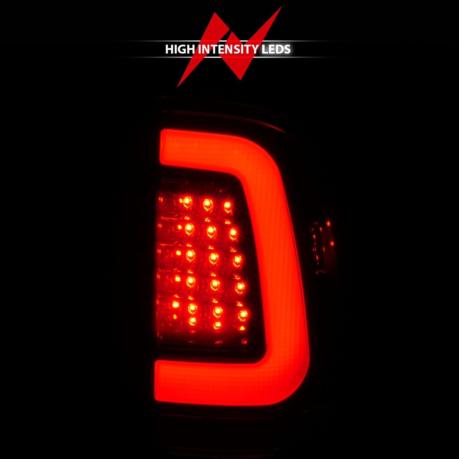 FORD F-250/F-350/F-450/F-550 SUPER DUTY 08-16 LED C BAR TAIL LIGHTS CHROME RED/CLEAR LENS