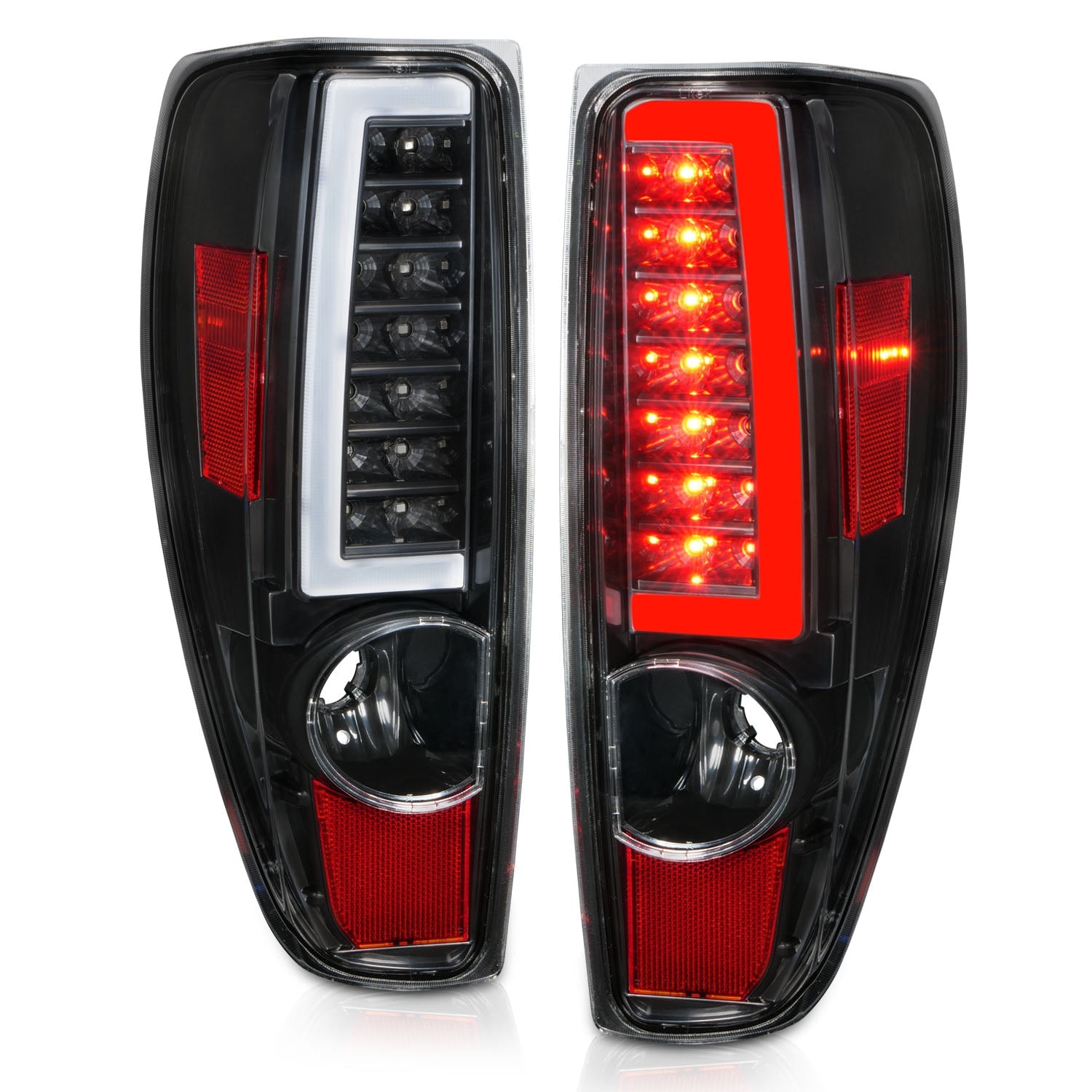 CHEVY COLORADO 04-12 / GMC CANYON 04-12 LED C LIGHT BAR TAIL LIGHTS BLACK