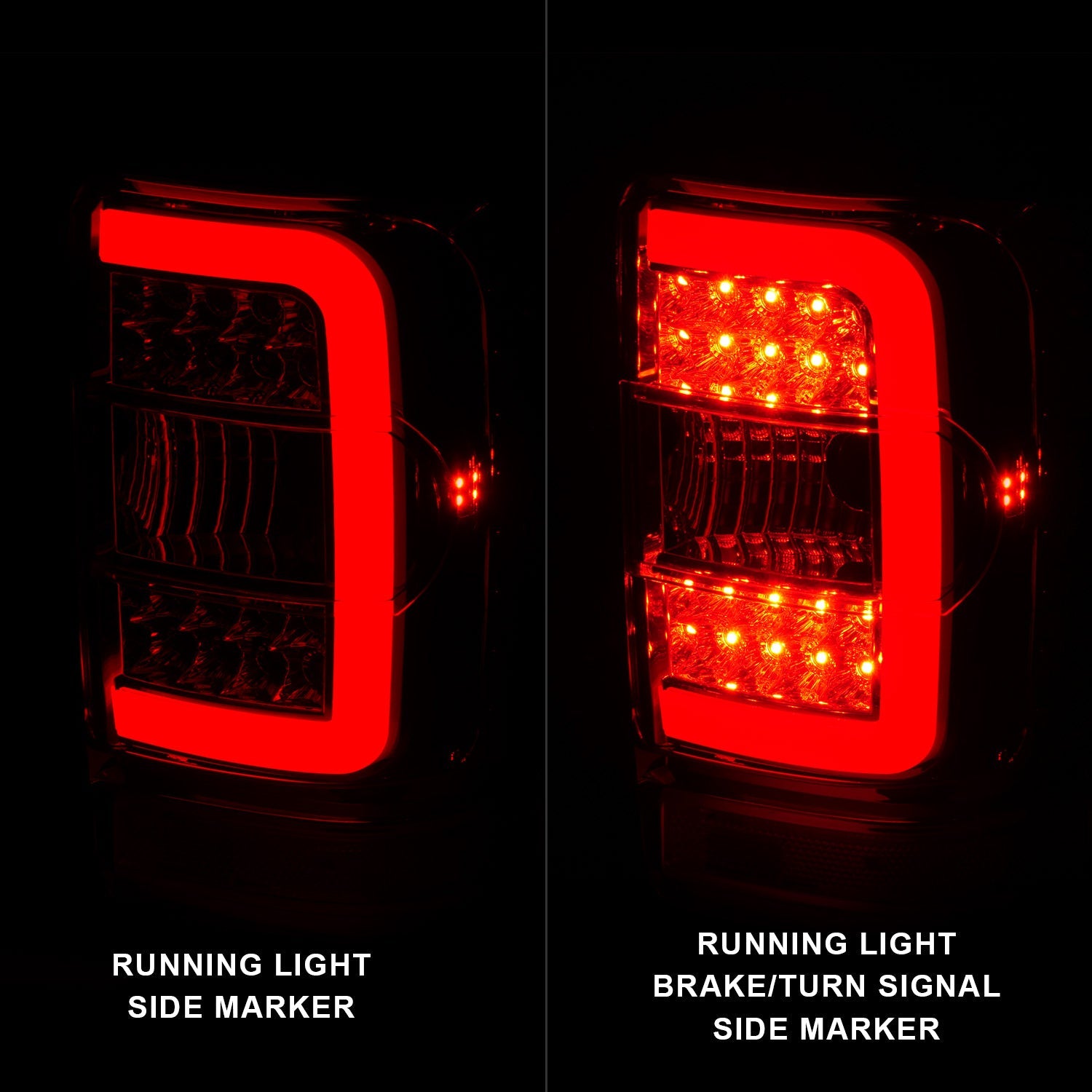 FORD RANGER 01-11 LED C BAR TAIL LIGHTS CHROME CLEAR LENS (NOT FOR 05-07 STX MODELS)