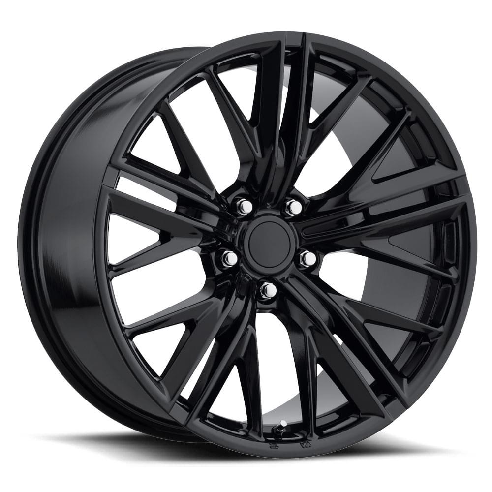 20X9 5X120 +25 HB 66.9 2017 ZL1 STYLE 28 GLOSS BLACK WITH CAP-SR1 Performance