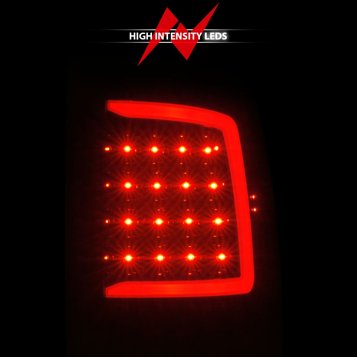 DODGE RAM 1500 09-18 / RAM 2500/3500 10-18 LED TAIL LIGHTS BLACK CLEAR LENS W/ SEQUENTIAL (NOT FOR OE LED TAIL LIGHT MODELS)