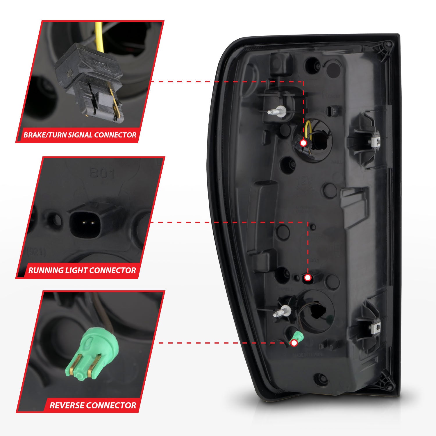 GMC SIERRA 1500 19-24 / 2500HD/3500HD 20-25 FULL LED TAIL LIGHTS BLACK CLEAR LENS W/ INITIATION & SEQUENTIAL SIGNAL (HALOGEN MODELS ONLY)