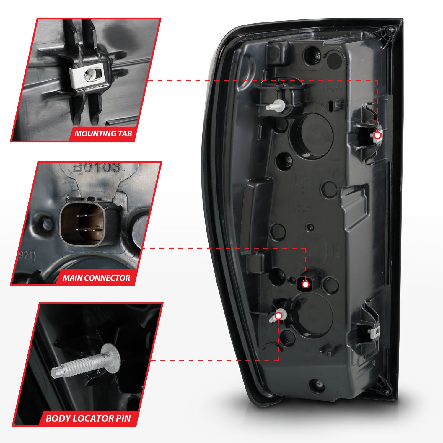 GMC SIERRA 1500 19-23 / 2500HD/3500HD 20-23 FULL LED TAIL LIGHTS BLACK SMOKE LENS W/ INITIATION & SEQUENTIAL SIGNAL (FACTORY LED MODELS)