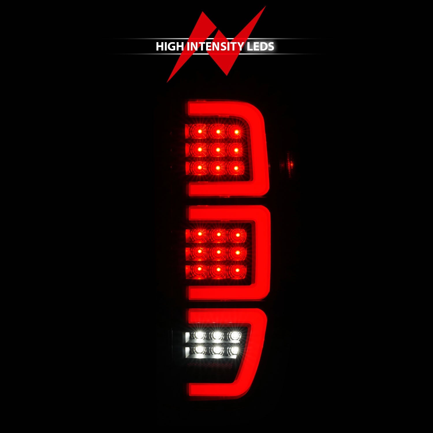 GMC SIERRA 1500 19-23 / 2500HD/3500HD 20-23 FULL LED TAIL LIGHTS BLACK SMOKE LENS W/ INITIATION & SEQUENTIAL SIGNAL (FACTORY LED MODELS)
