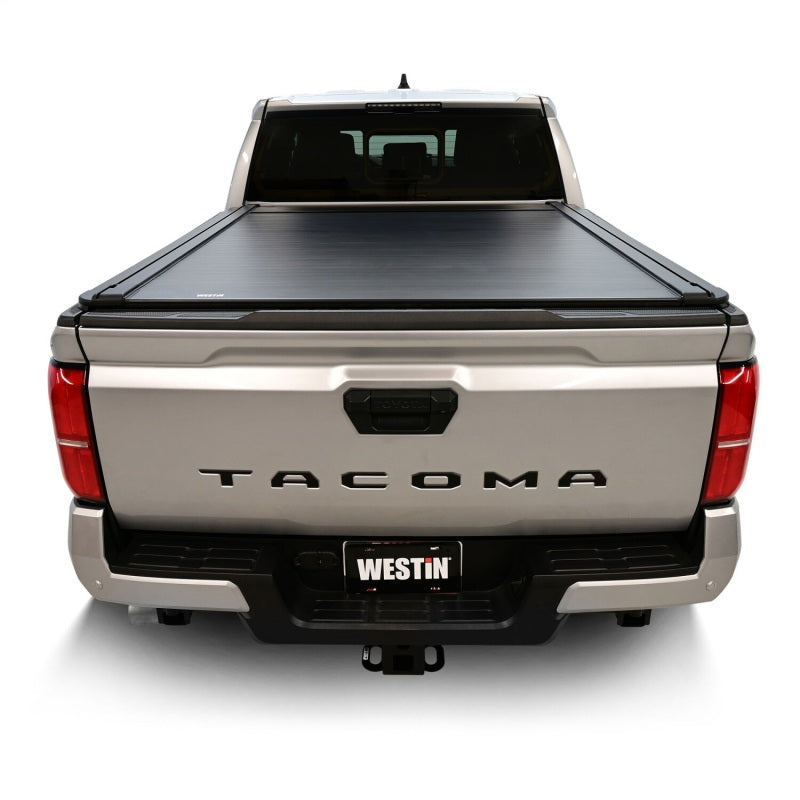Westin 24-26 Inch Toyota Tacoma 5ft Bed Electric Retractable Tonneau Cover in Black