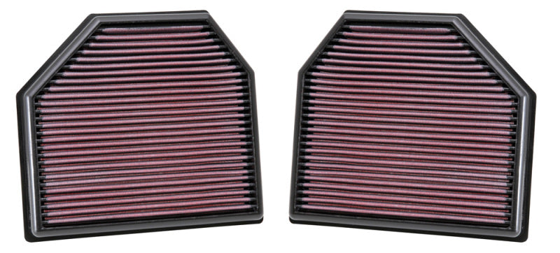 K&N Replacement Air Filter for 11-14 BMW M5/M6 4.4L V8 / 2015 M4/M3 3.0L I6 (2 per box)-SR1 Performance