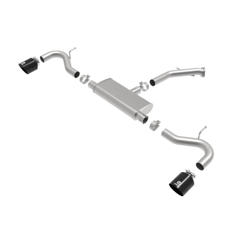 aFe Takeda Series 2.5in 409 SS Axle-Back Exhaust 18-20 Hyundai Elantra GT L4-1.6L(t) w/ Black Tips-SR1 Performance