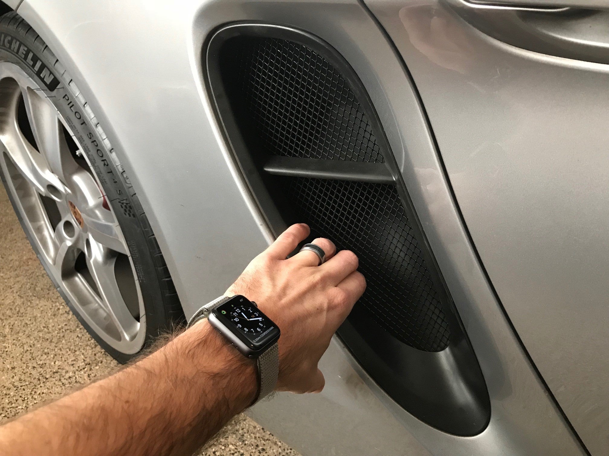 Porsche 981 Cayman and Boxster Side Intake Mesh Grilles