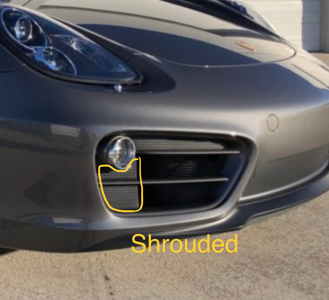 Porsche 981 2013-2016 Cayman Front Radiator and Side Intake Grilles