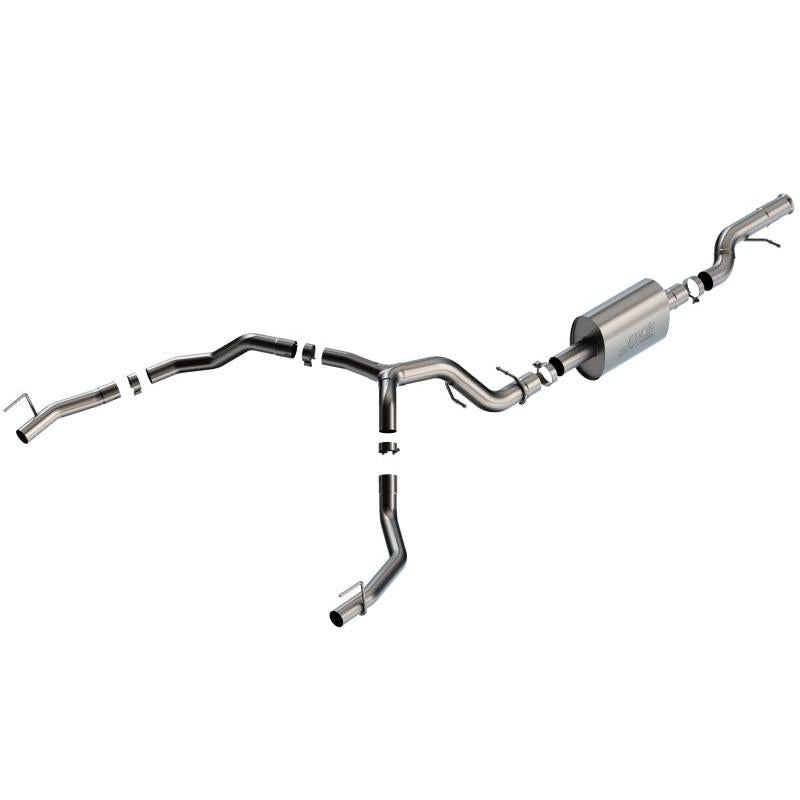 Borla 21-22 Cadillac Escalade 6.2L V8 2/4WD 4DR S-Type Cat-Back Exhaust w/ Factory Bezel Tips