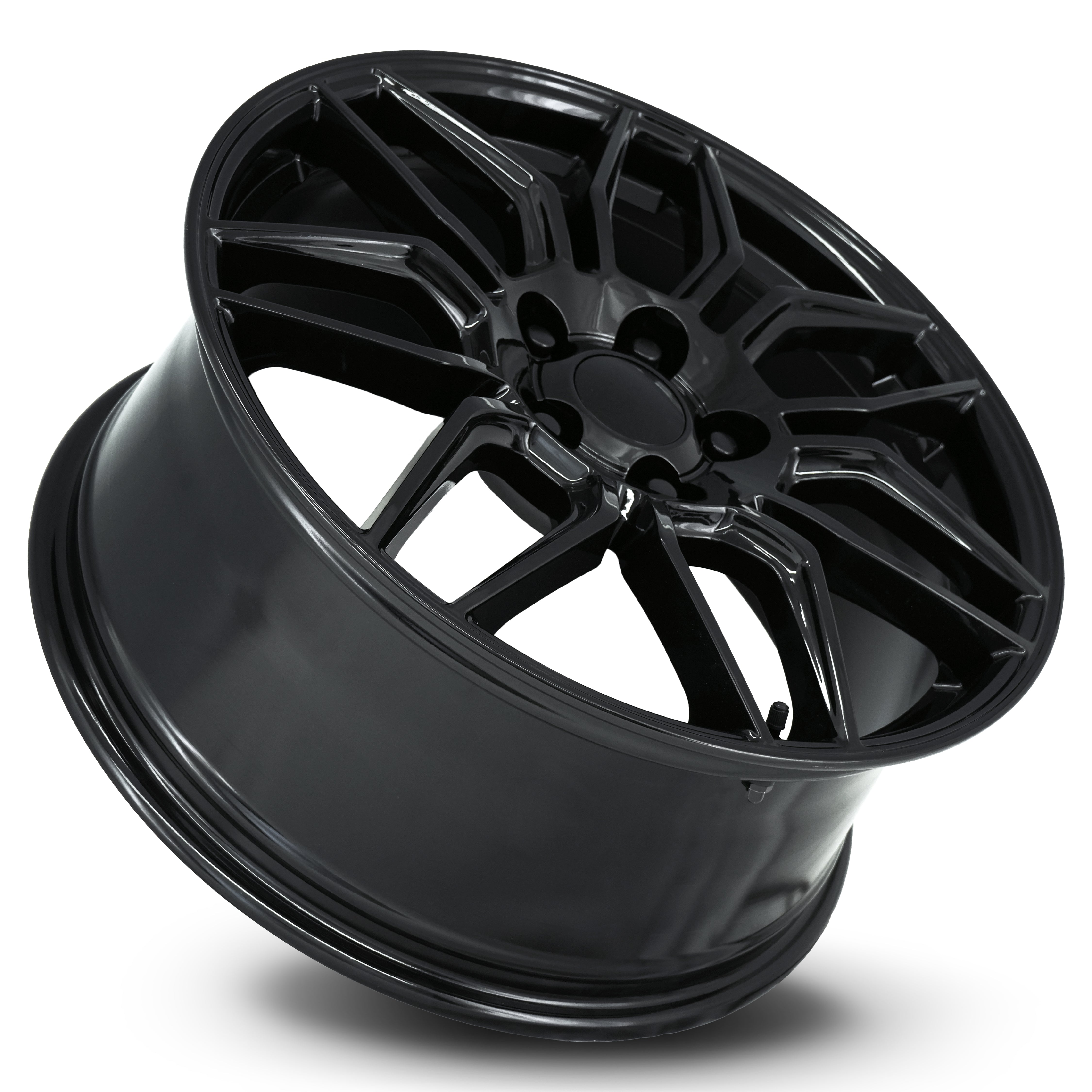 FR 401 – C8 ZO6 CORVETTE REPLICA WHEELS-Gloss Black 19x8.5 5x4.75 + 56 HB 70.3