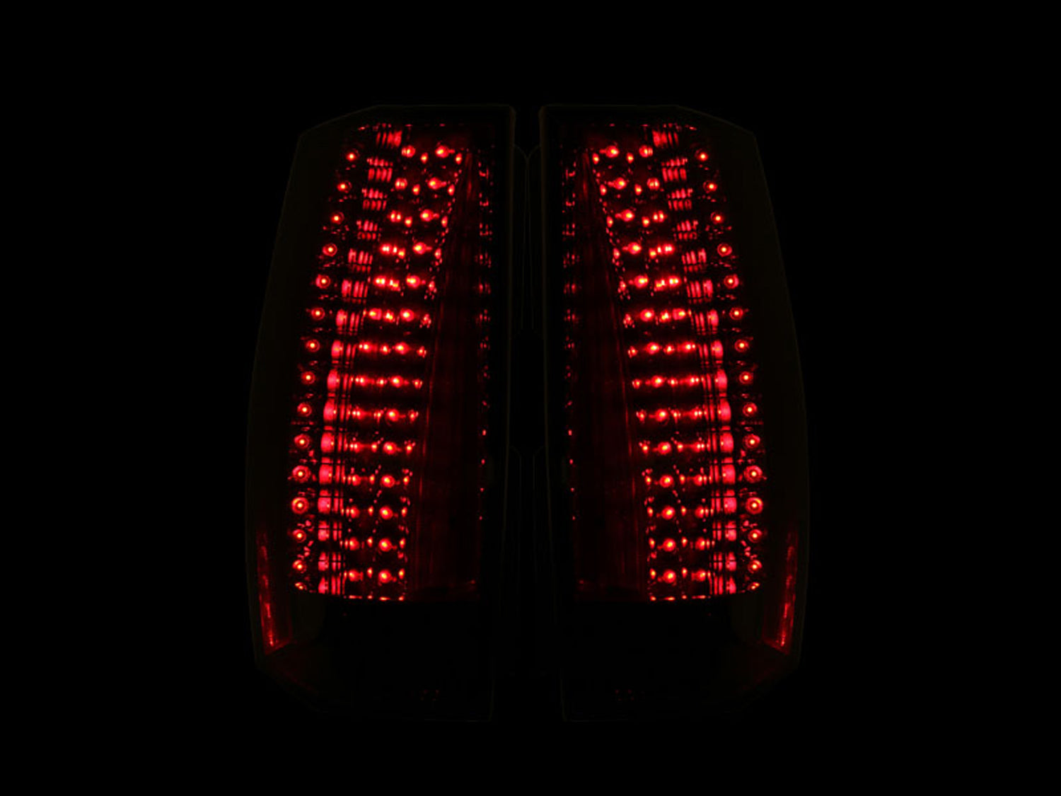 CADILLAC ESCALADE 07-14 / HYBRID 09-13 LED TAIL LIGHTS CHROME