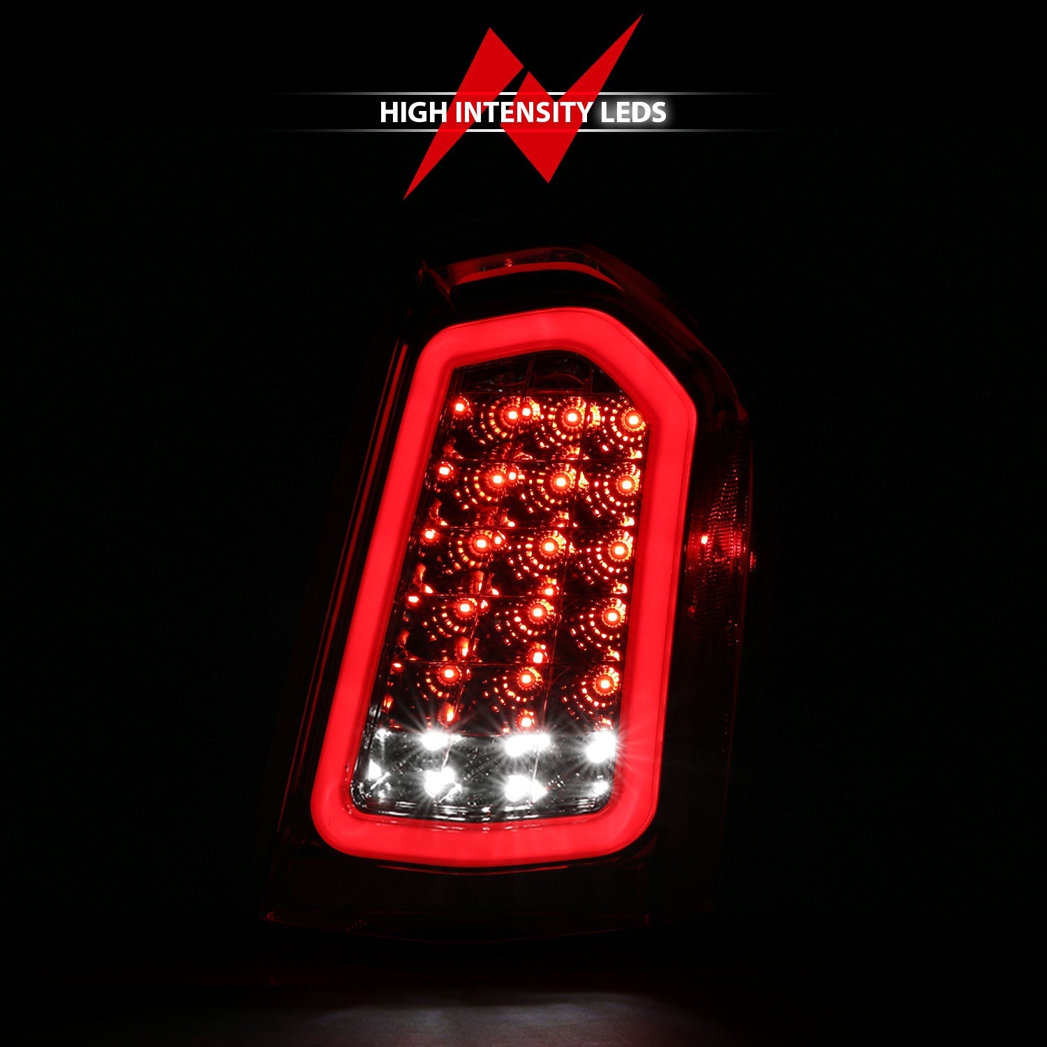 11-14 CHRYSLER 300 LED TAIL LIGHTS CHROME W/ SEQUENTIAL SIGNAL