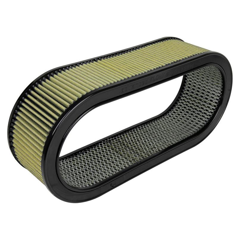 aFe MagnumFLOW Air Filters Round Racing PG7 A/F PG7 Oval Filter (18.13 x 7.25 x 6.0 w/EM)-SR1 Performance