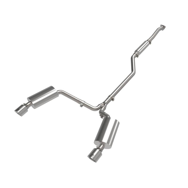 aFe 09-14 Acura TSX L4 2.4L Takeda 2-1/2in to 2-1/4in 304 SS Cat-Back Exhaust System w/Polished Tips-SR1 Performance