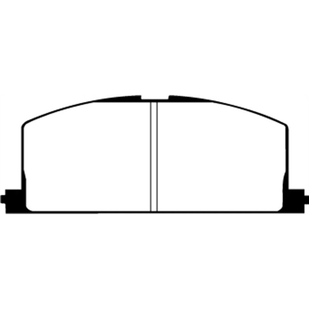 EBC Greenstuff 2000 Series Sport Front Brake Pads for Toyota Corolla, MR2, and Tercel