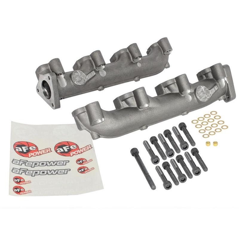aFe Power BladeRunner Ported Ductile Iron Exhaust Manifold 01-16 GM Diesel Trucks V8-6.6L (td)-SR1 Performance
