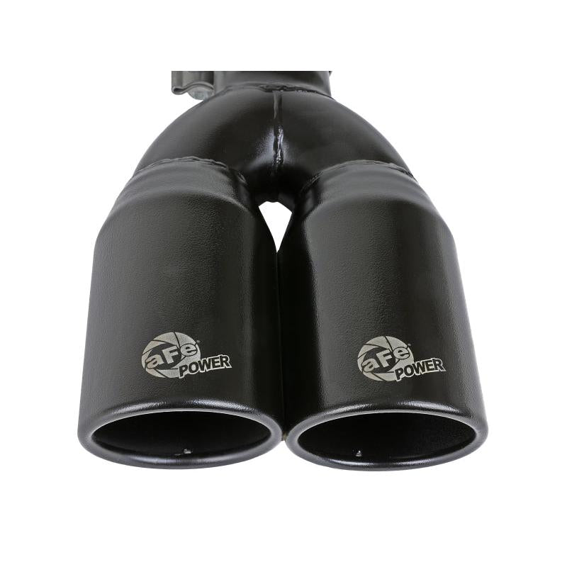 MACH Force-Xp 409 Stainless Steel Clamp-on Exhaust Tip 2.5in Inlet 3.5in Outlet - Black-SR1 Performance