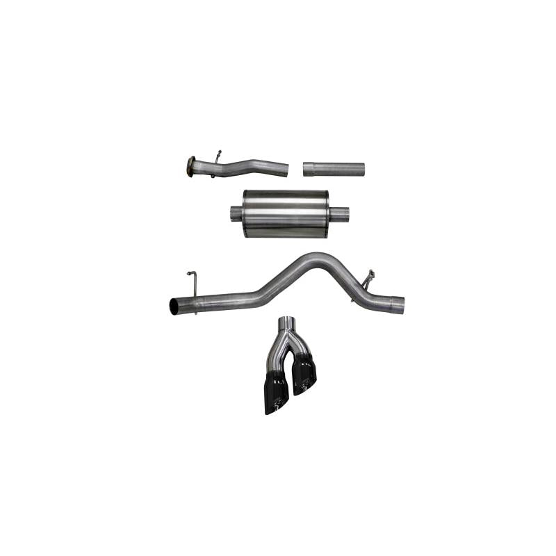 Corsa 2015-2016 Chevy Colorado 3.6L V6 Sport Cat-Back Exhaust 4in Black Pro Series Tips