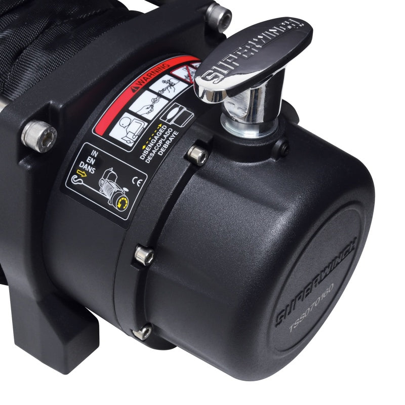 Superwinch 11500 LBS 12V DC 3/8in x 80ft Synthetic Rope Tiger Shark 11500 Winch-SR1 Performance