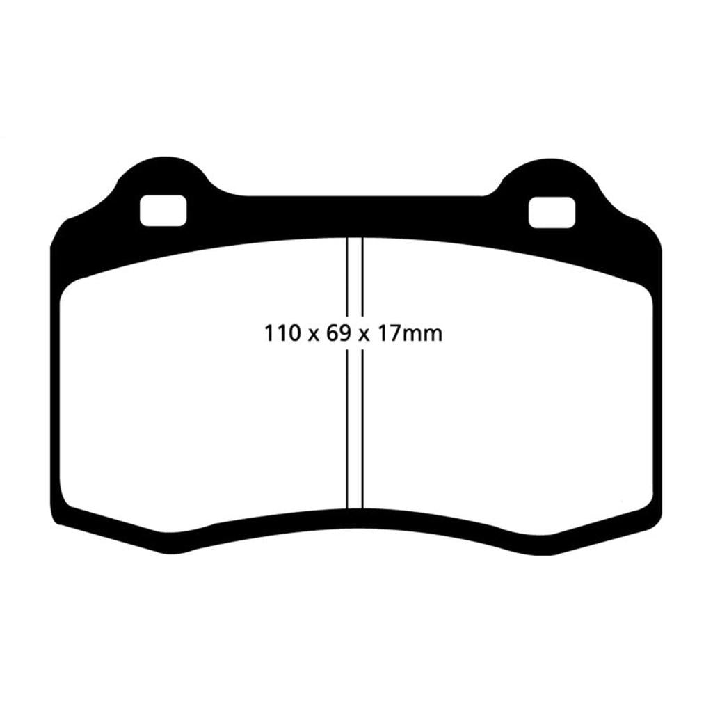 EBC Yellowstuff Front Brake Pads for Dodge Viper 1992-2000 – High-Performance Street and Track Use