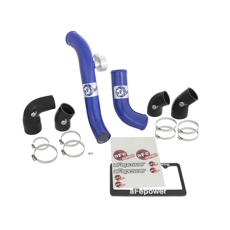 aFe Bladerunner Intercoolers Tube - Blue Hot/Cold Side 15-16 Ford Mustang EcoBoost L4-2.3L (t)