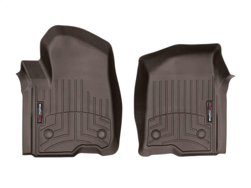 WeatherTech DigitalFit Front FloorLiner for 2019+ Chevrolet Silverado 1500 Crew Cab - Cocoa
