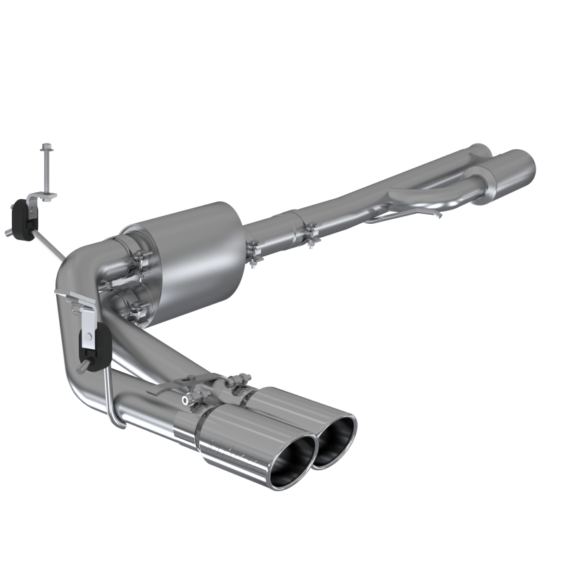 MBRP 2019+ Chevrolet Silverado 1500 4.5L/5.3L Pre-Axle Dual Side Exite w/ 4in OD Tip- T304-SR1 Performance