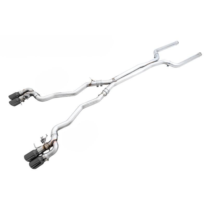 AWE Tuning 18-19 BMW F90 M5 SwitchPatch Cat-Back Exhaust- Black Diamond Tips