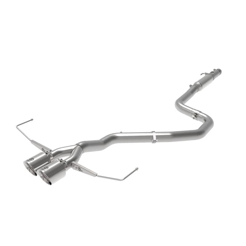 aFe Takeda Exhaust Cat-Back 19-20 Hyundai Veloster 304SS Polished Dual Tips Exhaust-SR1 Performance