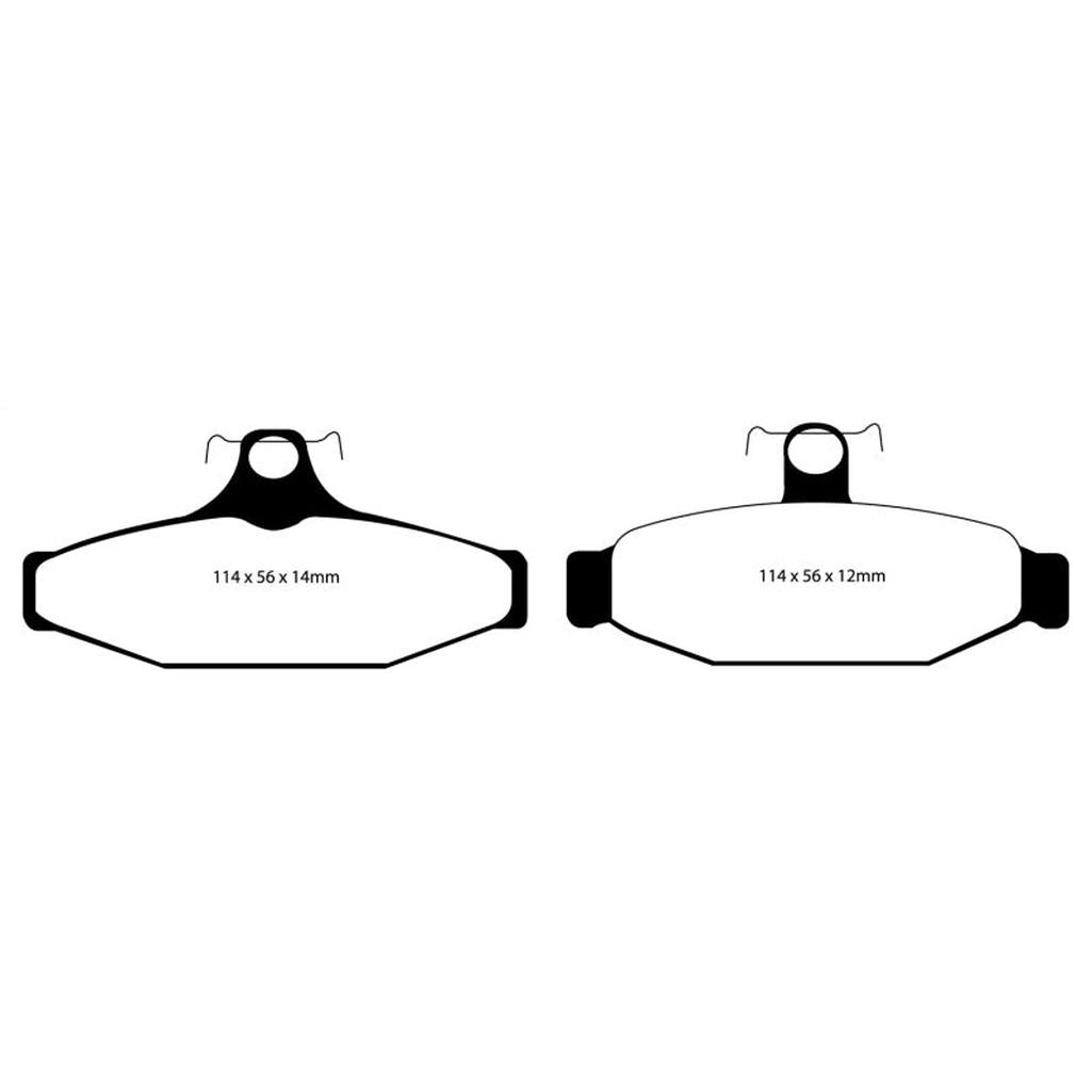 EBC Yellowstuff Rear Brake Pads for Chevrolet Corvette 1991-1995 – High-Performance Street and Track Use